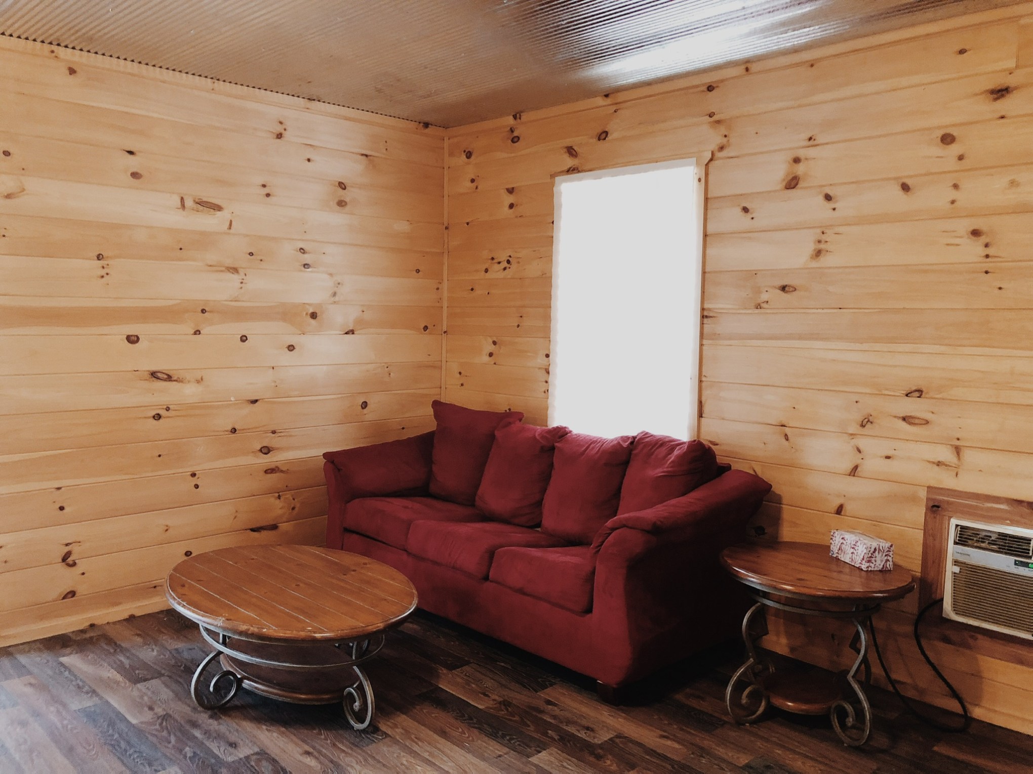 a wooden chair in a room