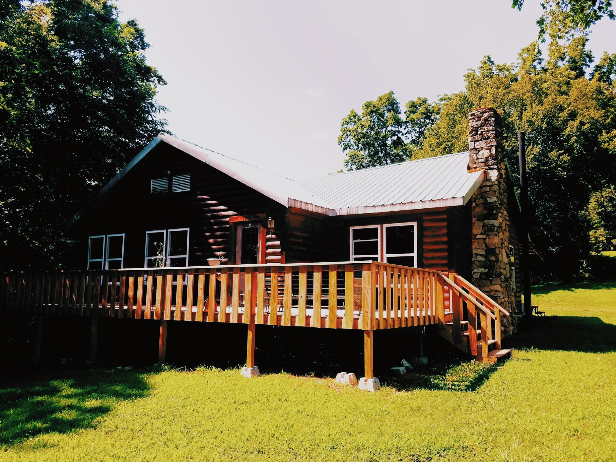 a large lawn in front of a house