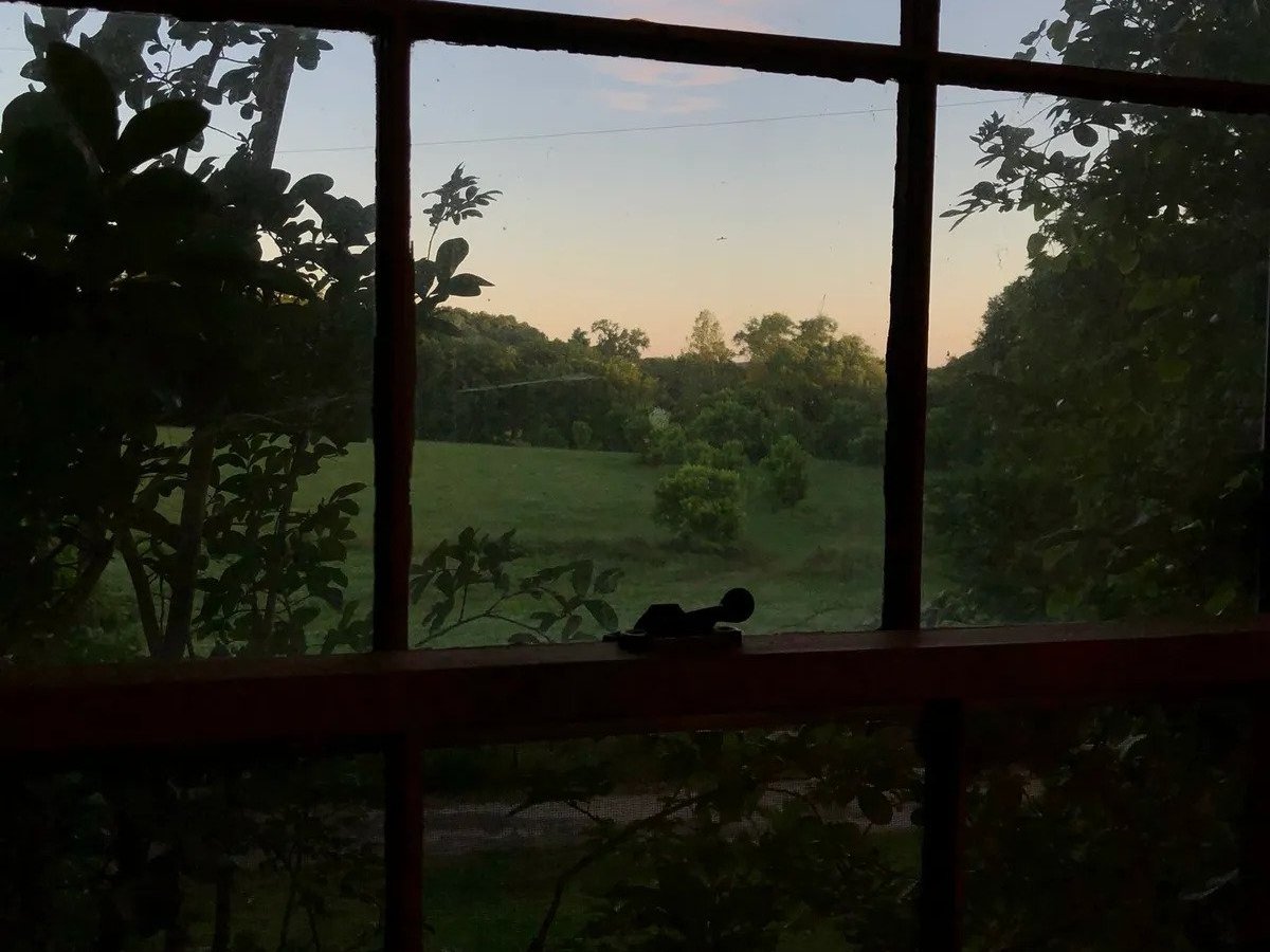 a view of a large window